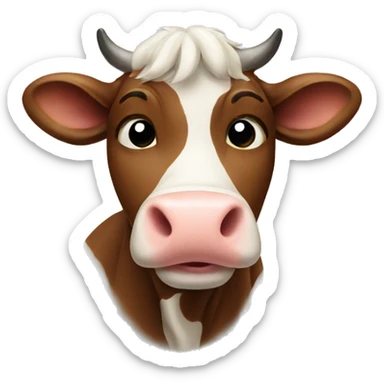 Cow sticker