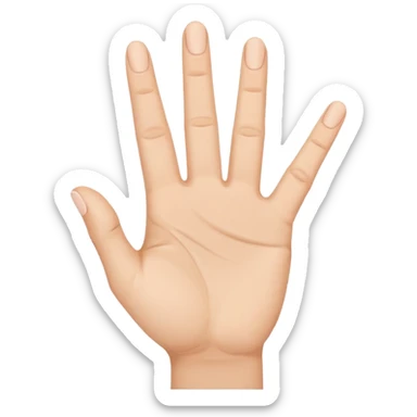 ASL symbol for the number 7 sticker