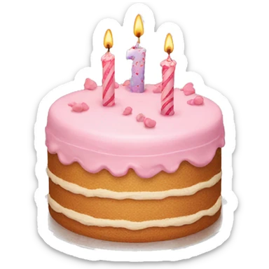 birthday cake sticker