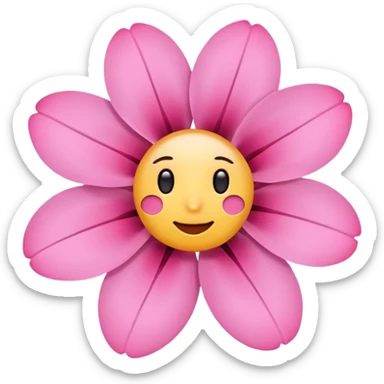 pink flower aesthetic minimal emoji sticker