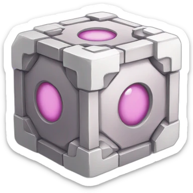 companion cube sticker