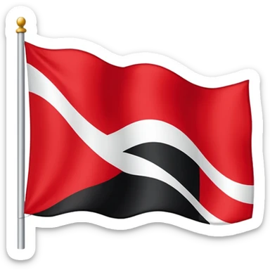 Gib mir eine Fahne die im wind weht mit 3 Farben in der reinginge von oben nach unten schwarz weiß rot sticker