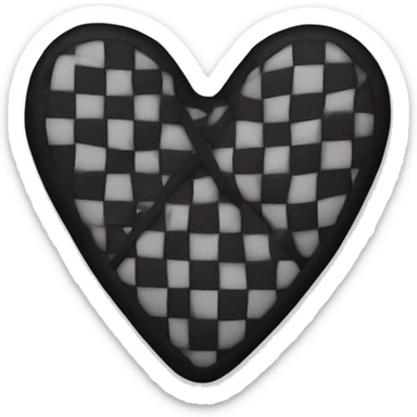 Black heart bandage sticker