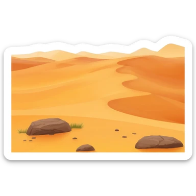 Desert full view sticker