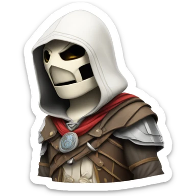 Un hibo habillé comme dans assassins creed sticker