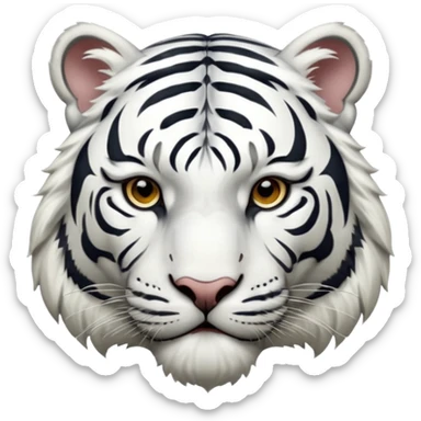 White tiger sticker