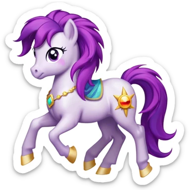 sunburst my little pony character tro sticker