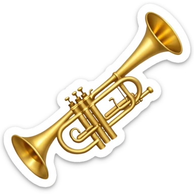 medieval trumpet sticker