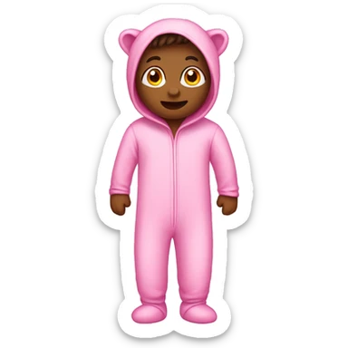 Pink footed pajamas  sticker