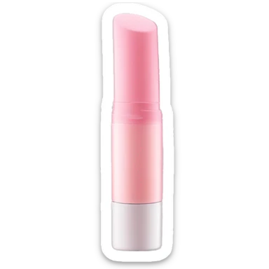 Pastel pink colored lip gloss tube sticker