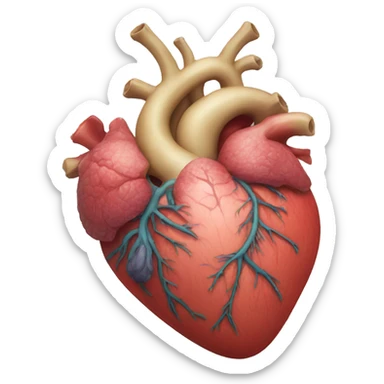 corazon anatomico sticker