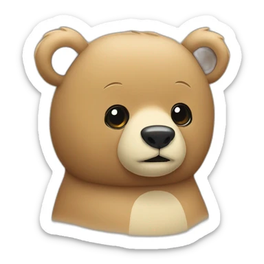 Bär-mit-Kuscheldecke sticker