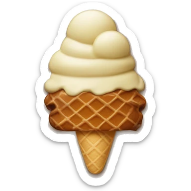 Butter pecan ice cream  sticker
