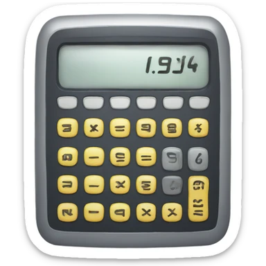 Calculator time sticker