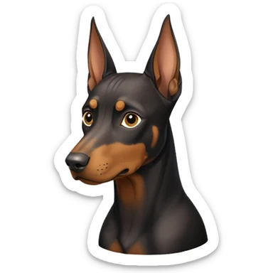 Doberman pincher￼￼￼ sticker