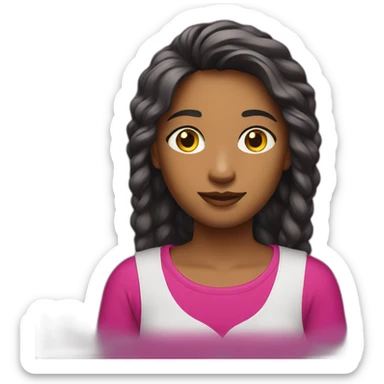 shipper with fucsia t-shirt sticker