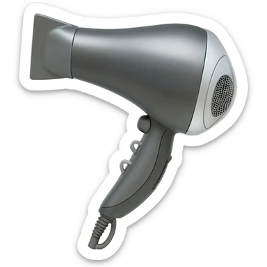 Hair dryer sticker