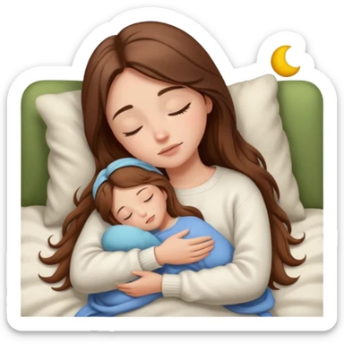 Cozy girl sleeping 😴 sticker