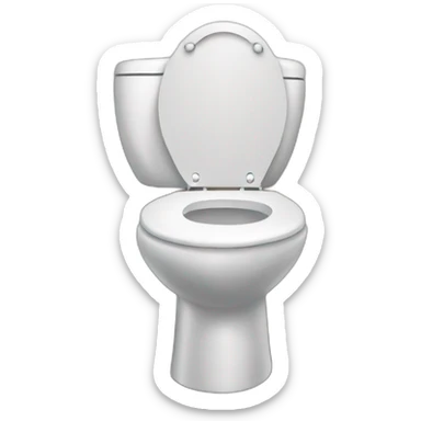person on the toilet using a bidet sticker