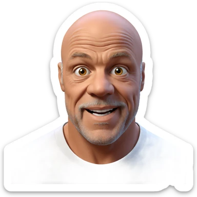 portrait of an old man sticker