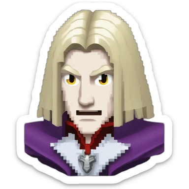 8-bit castlevania vampire sticker