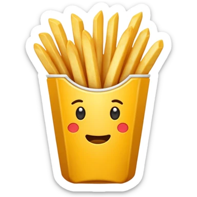 make french fries sticker