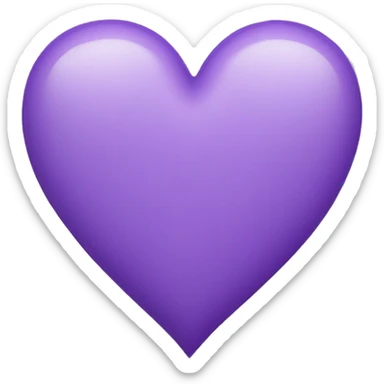 violet heart sticker