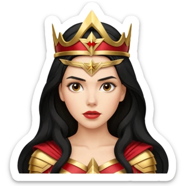 Scarlett Johansson as a wonder woman sticker
