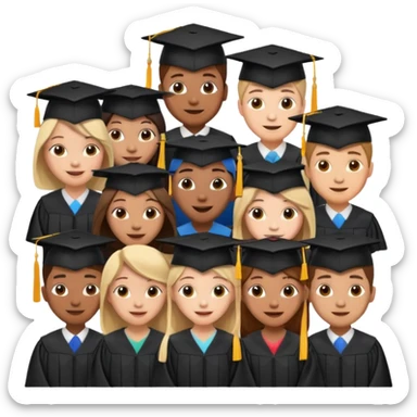 hectic graduation sticker