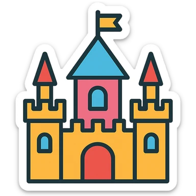 A beautiful castle sticker