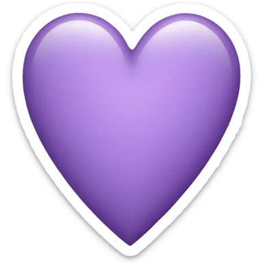 light purple heart sticker