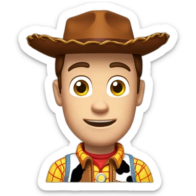 Woody toy story boxing sticker
