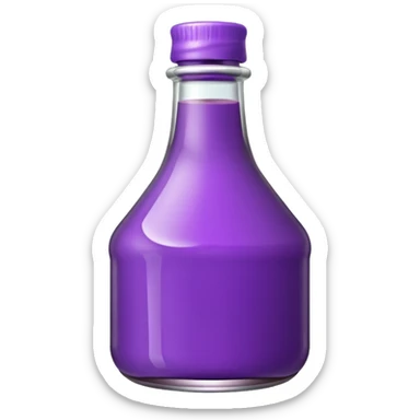 purple sauce bottle  sticker