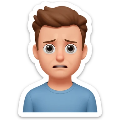 face plant embarassed sticker