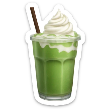 iced matcha latte sticker