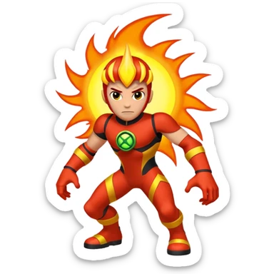 Heatblast from Ben 10 sticker