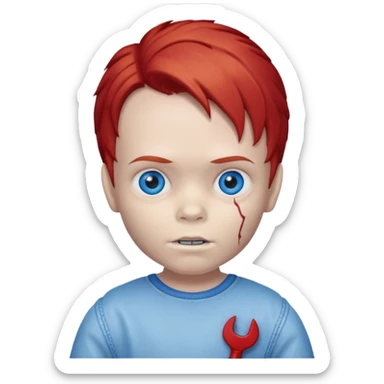 Child's Play Chuck Doll killer
 sticker