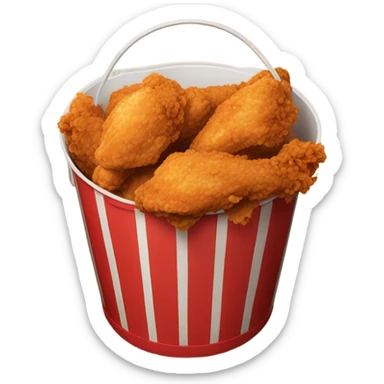 Bucket of chicken  sticker