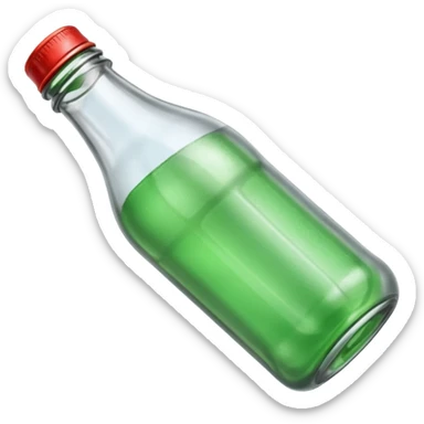 empty SODA bottle  sticker