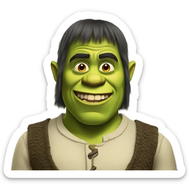 Freaky shrek sticker