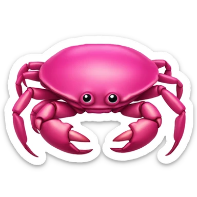 Hot Pink Crab sticker