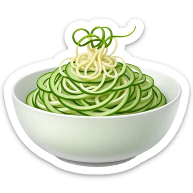 bowl of cucumber noodles sticker