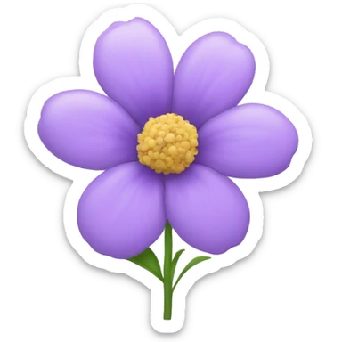 light purple flower sticker