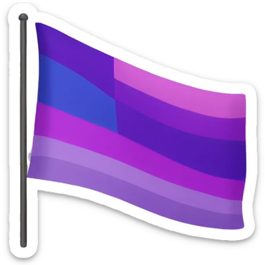 Bisexual flag IOS sticker