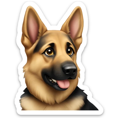 German Shepherd litter sticker