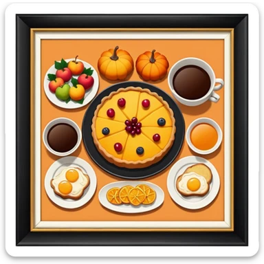 autumn brunch sticker