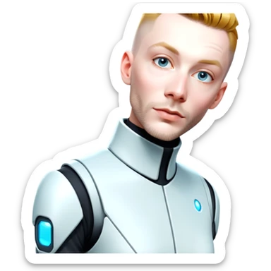 Person from the future sticker