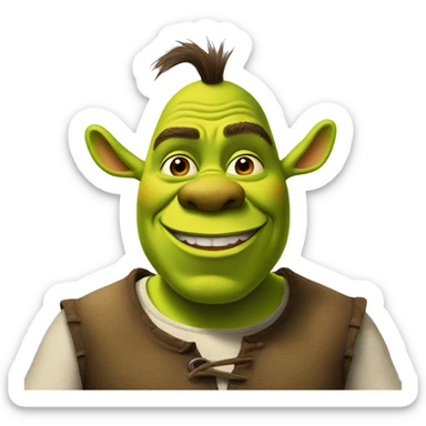 shrek al donkey sticker