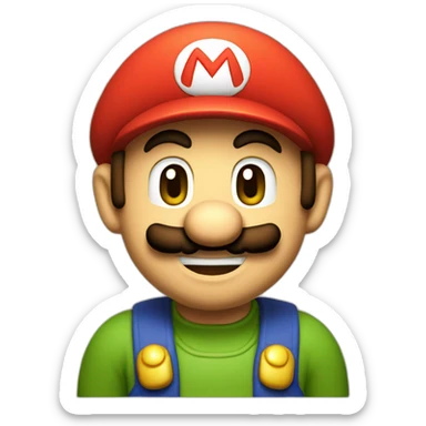 Retro mario sticker