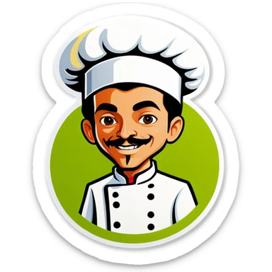 Vegan chef sticker